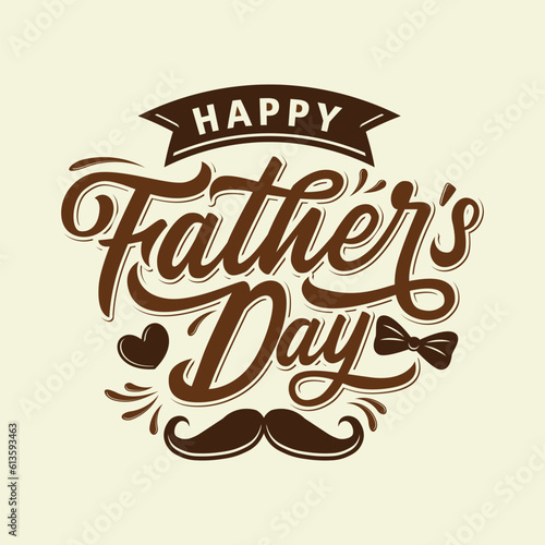 Vector happy father's day celebration greetings. Holiday worldwide illustration. Vector eps 10.
