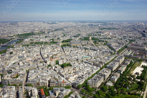 Aerial view of Paris from the Eifel tower, Paris, May 2014 © PixelGallery