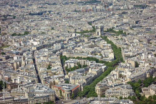 Aerial view of Paris from the Eifel tower, Paris, May 2014 © PixelGallery
