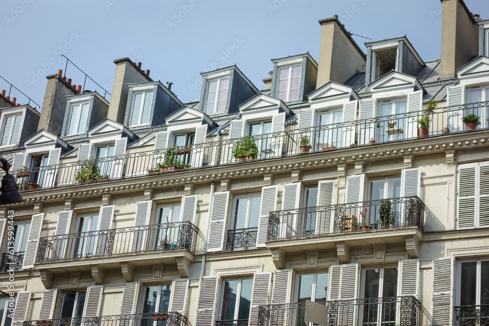 Typical Charming Parisian Facades, Paris, May 2014