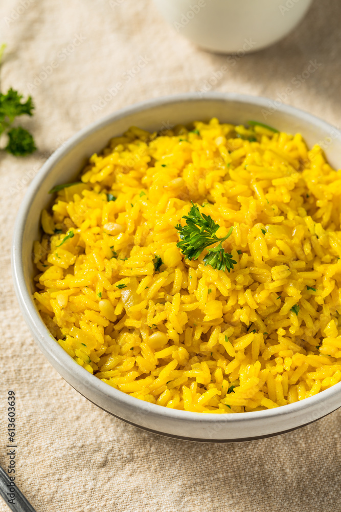 Homemade Yellow Mediterranean Rice Homemade Yellow Mediterranean Rice