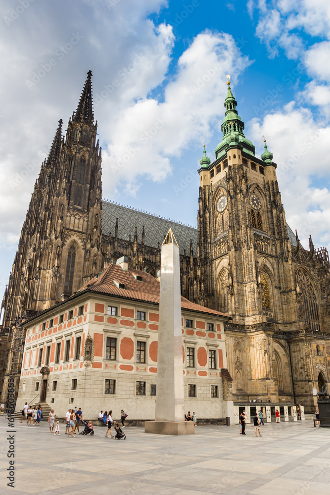St. Vitus cathedral on the square of the castle in Prague, Czech Republic