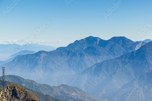 Taiwan Alishan mountain range landscape