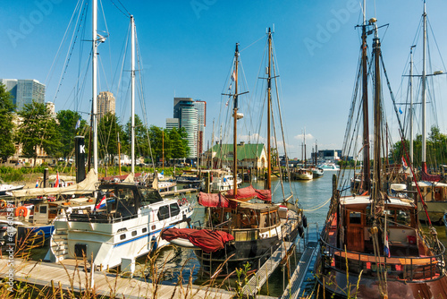 Blick über den Stichting Veerhaven Rotterdam photo