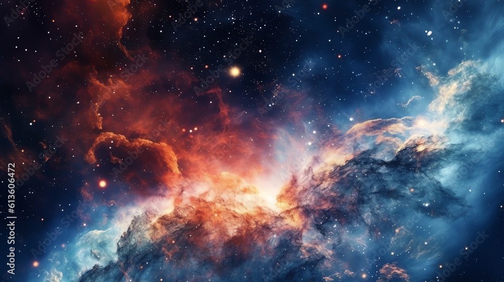 Fototapeta premium Nebula and space