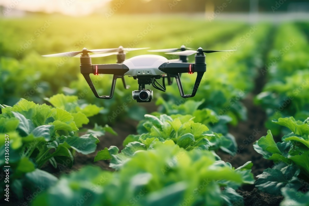 drone in greenhouse, AI Generative