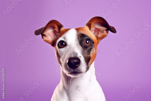 Portrait of a dog on a colorful background -Generative AI © ColorSplash