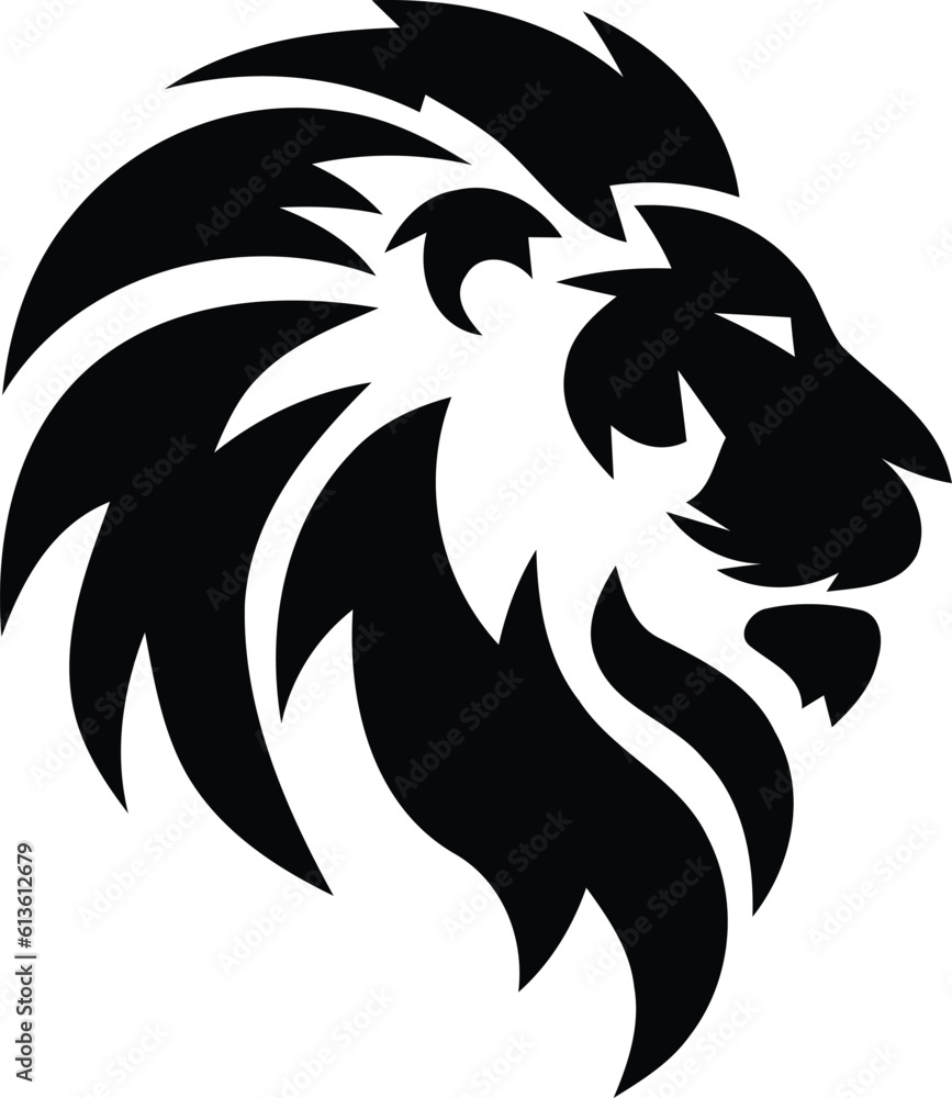 Lion face logo icon