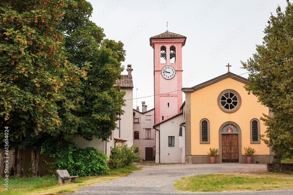 Parish Church of San Biagio next to Chero village (Carpaneto Piacentino), Province of Piacenza, Emilia-Romagna region, Italy