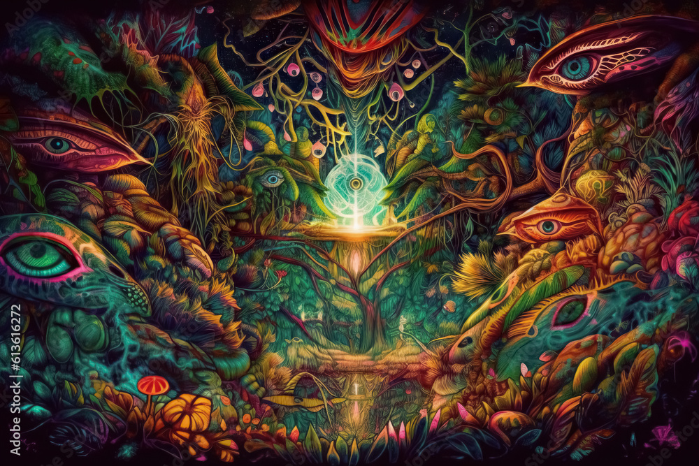 Ayahuasca experience, spiritual psychedelic hallucinations surreal ...