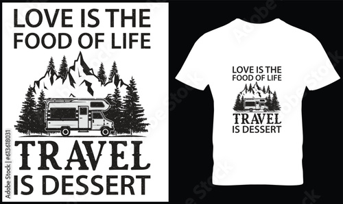 Travel t-shirt design vector.