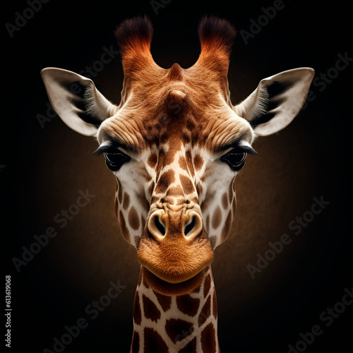 giraffe head shot
