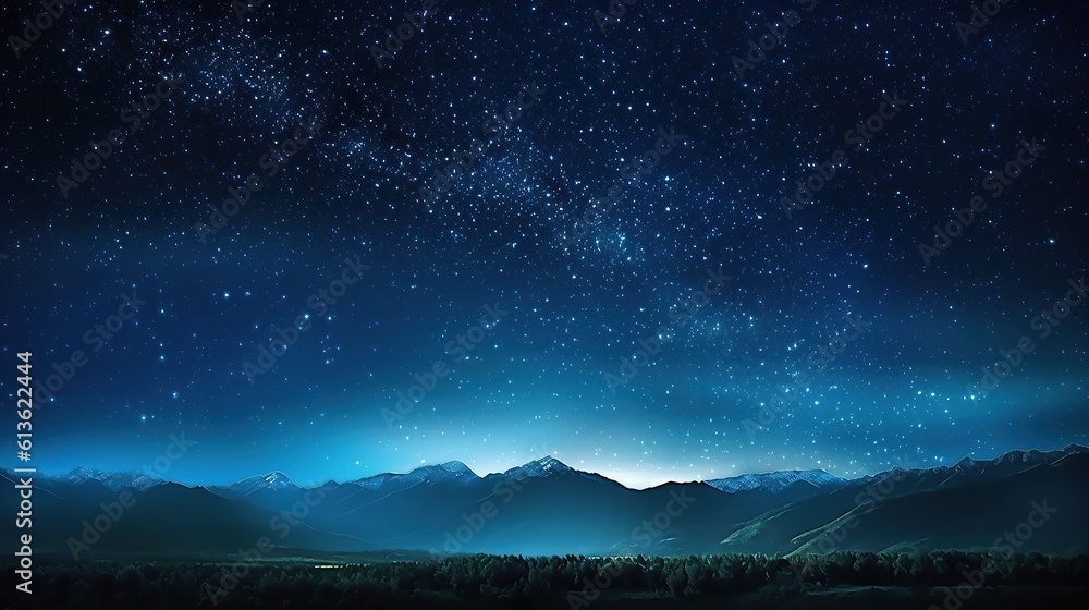 Black dark blue night sky stars A professional photography should use a high - qualityGenerative AI