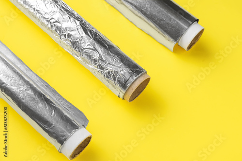 Three rolls of aluminum foi...