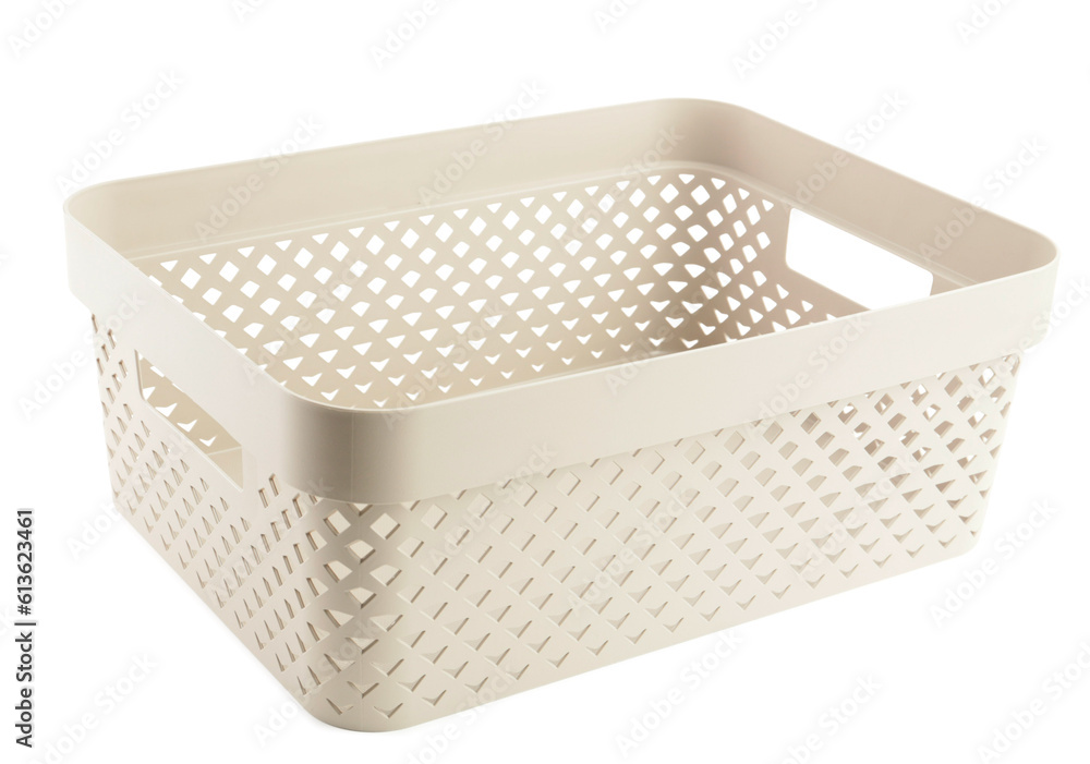 Plastic basket isolated on white background Plastic basket isolated on white background