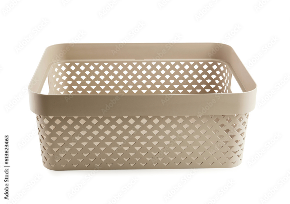 Plastic basket isolated on white background Plastic basket isolated on white background