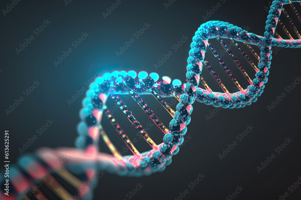  DNA double helix wide angle photoshoot