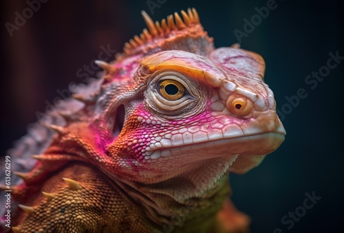 red iguana portrait