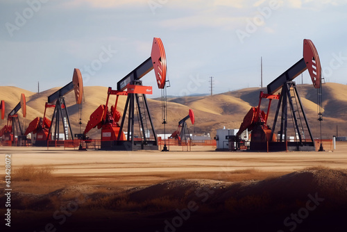 Oil pumping extracts hydrocarbons. using generative artificial intelligence