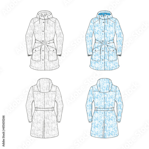 Womens rainwear jacket