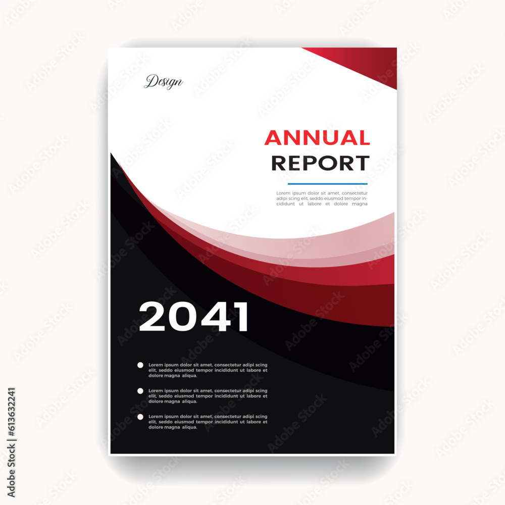 Business annual report cover page design templates Stock Vector | Adobe ...