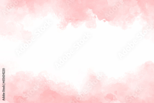 Stampa su tela Abstract pink watercolor background
