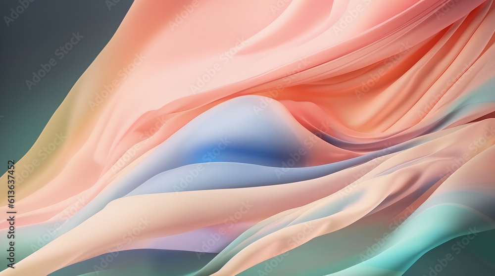 The texture of the fabric is very gentle pastel color generative ai The texture of the fabric is very gentle pastel color generative ai