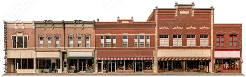 Turn of the last century architecture. A 19th century shopping mall typical of small town living.