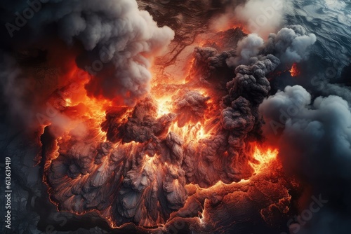 Wallpaper Mural Eruption Torontodigital.ca