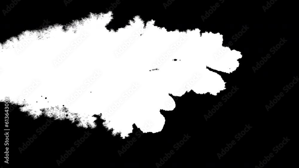 Ink drops stream splatter stain leak spread from left flow scatter over screen abstract background Ink drops stream splatter stain leak spread from left flow scatter over screen abstract background