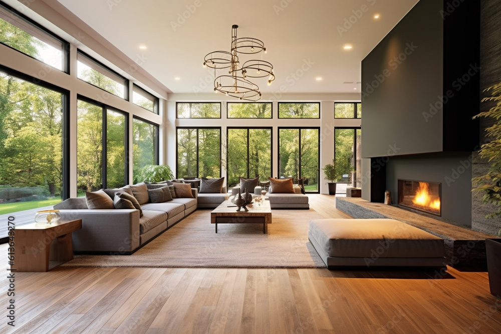 Naklejka premium Living room interior