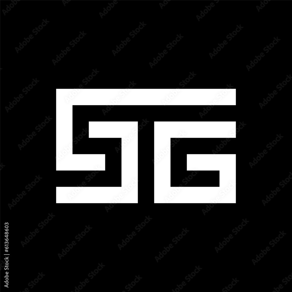 Letter SG creative monogram logo Letter SG creative monogram logo