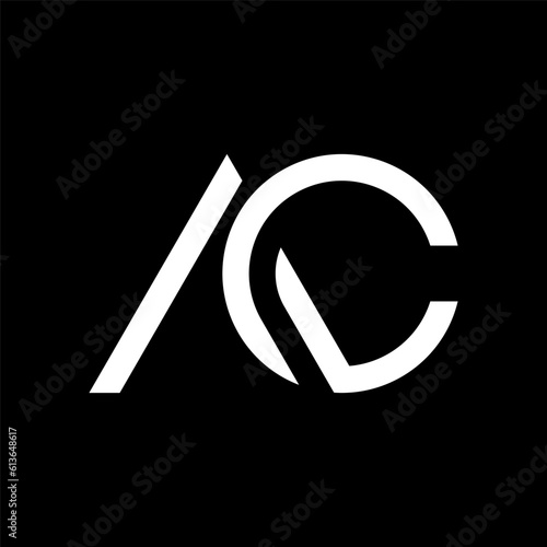 Letter AC creative minimal monogram logo