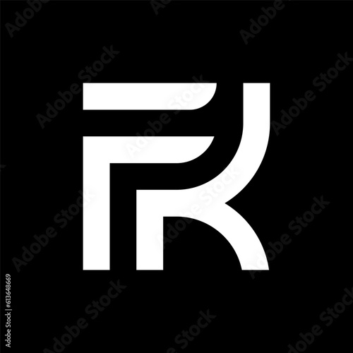 Letter FK minimal monogram logo design photo