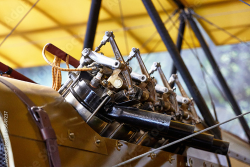 close up of a engine