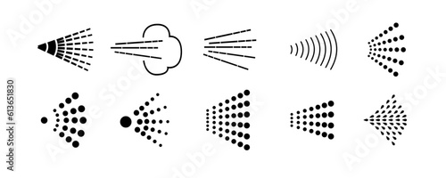 Wallpaper Mural Spray icons set. Spray steam icons. cleanning deodorant sprayed line.Vector Torontodigital.ca