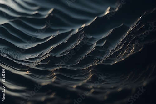 Experience the captivating play of light and the fluidity of water's movement through a simulated macro photograph of a rippling water surface. Dive into the mesmerizing world of fluid 