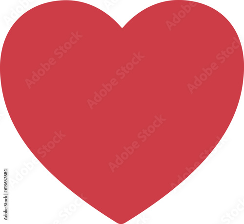 Free Download Red Heart emoji vector icon. A classic red love heart emoji, used for expressions of love and romance. - GFXLoad