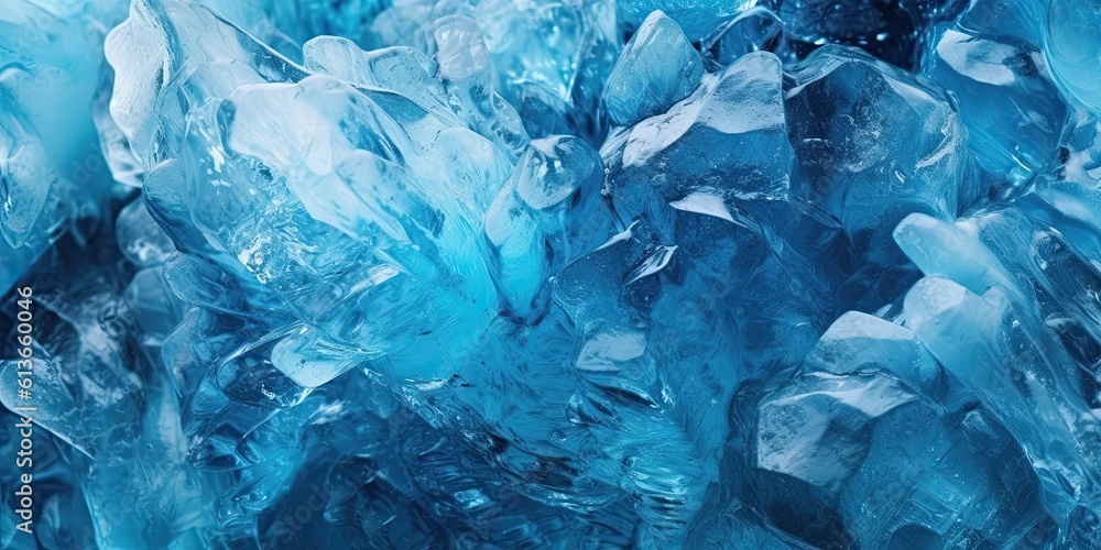 Abstract Glacial Blue ice, Nature-themed background pattern, in a horizontal format in JPG. Generative AI Abstract Glacial Blue ice, Nature-themed background pattern, in a horizontal format in JPG. Generative AI