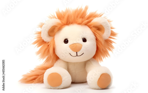 Lion Toy Isolated on White Generative by AI © fepreve