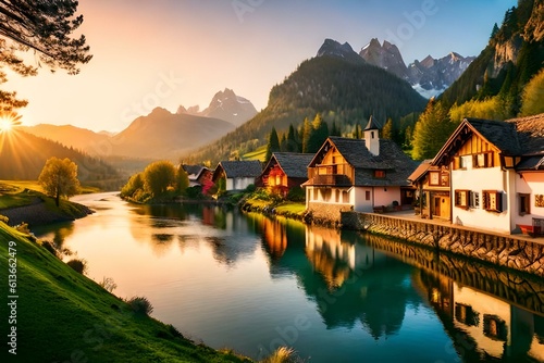 lake bled country generated by AI technology  © asad