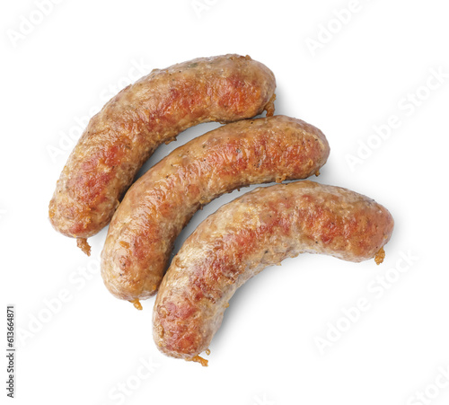 Three grilled sausages with...
