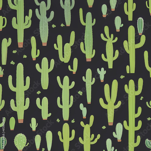 exploring, nature's charm, AI-generated cactus illustrations, intricate motifs, vibrant, artwork