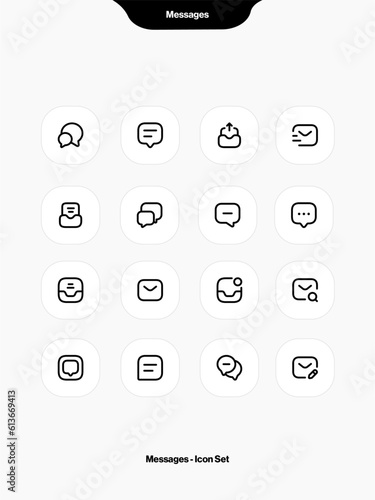 Messages Icon Set