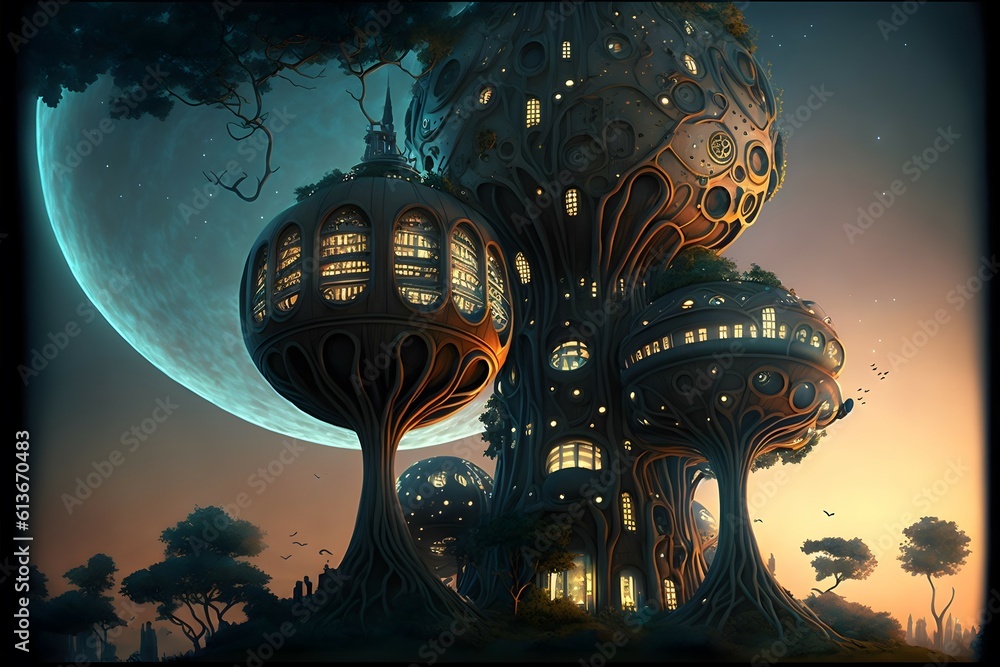 ultra futuristic Alien architecture, out-of-this-world designs ...