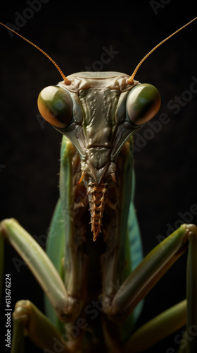 A macro shot of a praying mantis © ME_Photography