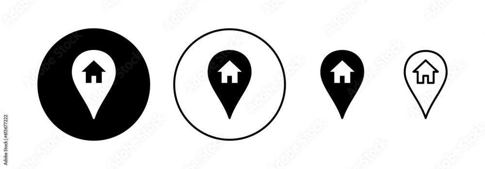 Address icon vector for web and mobile app. home location sign and symbol. pinpoint Address icon vector for web and mobile app. home location sign and symbol. pinpoint