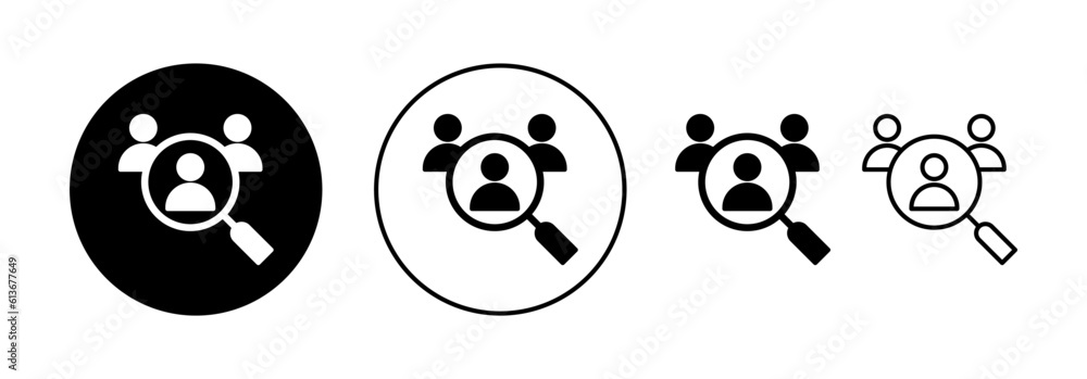 Hiring icon vector for web and mobile app. Search job vacancy sign and symbol. Human resources concept. Recruitment Hiring icon vector for web and mobile app. Search job vacancy sign and symbol. Human resources concept. Recruitment