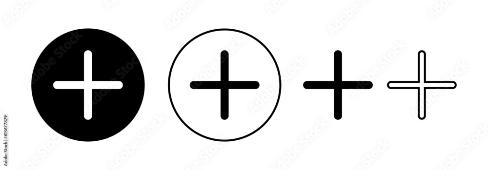 Plus Icon vector for web and mobile app. Add plus sign and symbol