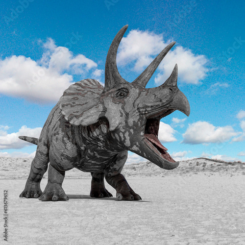 triceratops is angry